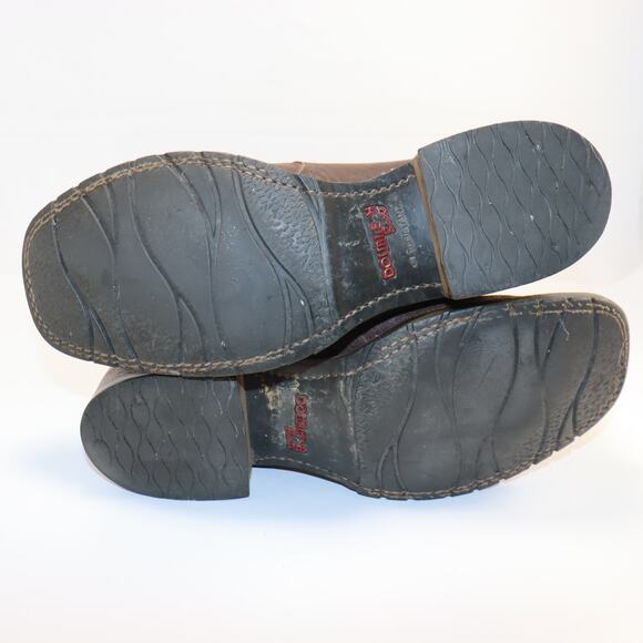 Double H DH3613 Western Cowboy Boots Brown & Tan Leather 8.5D Made in Mexico - Picture 5 of 6